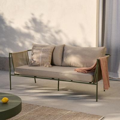 Kave Home 2-zits Loungebank 'Zivia' Staal en touw