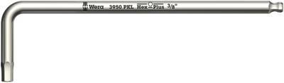 Wera 3950 PKL Stiftsleutel, Inch Maten, RVS, Hex-Plus, 5/32 duim - 1 stuk(s) - 05022714001
