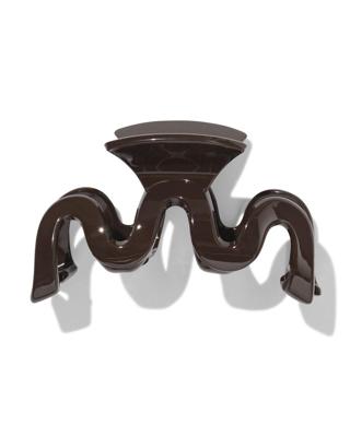 HEMA Haarklem 10cm swirl bruin