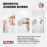 Planchet tesa® Smooz glas hoogglans verchroomd metaal zelfklevend - thumbnail
