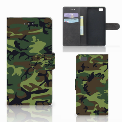 Huawei Ascend P8 Lite | Telefoon Hoesje | Army Dark Huawei Ascend P8 Lite | Telefoon Hoesje | Army Dark