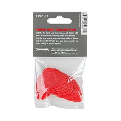 Dunlop 450P114 Prime Grip Delrin 1.14mm plectrumset (12 stuks) Dunlop 450P114 Prime Grip Delrin 1.14mm plectrumset (12 stuks)