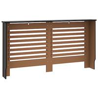 Radiatorombouw 152x19x81 cm MDF zwart - thumbnail