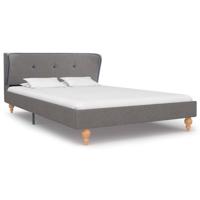 vidaXL Bedframe stof lichtgrijs 120x200 cm - thumbnail