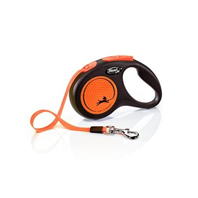 Flexi rollijn new neon tape zwart / oranje