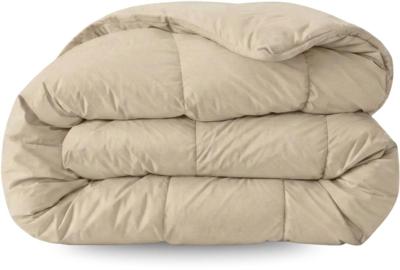 Zelesta Zelesta Pure Uni Desert Sand 140x200 - Katoenen Hoesloos Dekbed met Vaste Overtrek