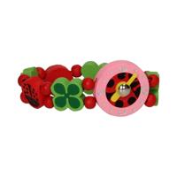 Horloge Hout Lieveheersbeestje - thumbnail