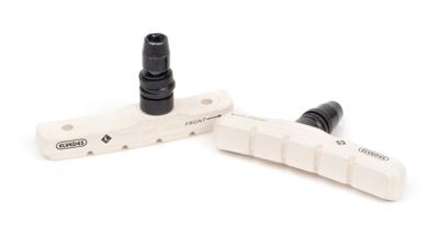 Elvedes Remblokset v-brake 72 mm - wit (op kaart)