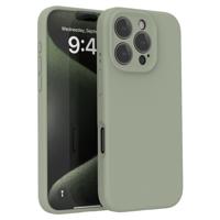 Lunso iPhone 16 Pro Max hoesje - Flexibel siliconen Backcover - Basil Groen - thumbnail