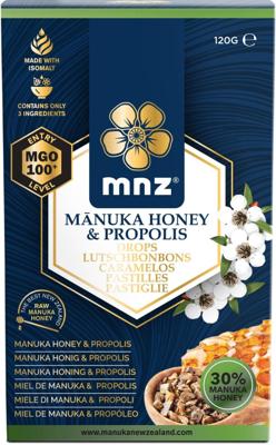 Manuka Honing MGO 100+ pastilles propolis 120 Gram
