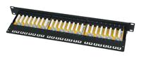 LogiLink NP0133 Patchpaneel 483 mm (19) CAT 6A 1 HE Zwart Ingericht - thumbnail