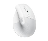 Logitech Lift Vertical Ergonomic Mouse Ergonomische muis Bluetooth, Radiografisch Optisch Wit 6 Toetsen 4000 dpi Ergonomisch - thumbnail