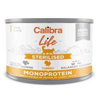 Calibra Life Cat Adult Sterilised Monoprotein Kalkoen natvoer kat 6x200gr - thumbnail