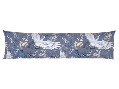 LIVARNO home Satijnen kussensloop voor zijslaapkussen 145 x 40 cm (Vogel)