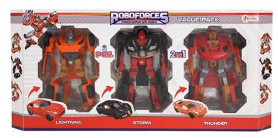 Cilgro Roboforces transformeer auto robot, 3st.