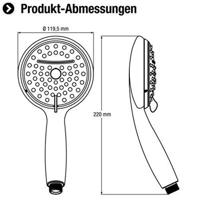 Cornat Handdouche Ardea 2S Ak Ch - TECB3403