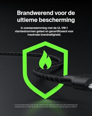 Kabel USB naar Lightning Belkin CAB025HQ2MBK Zwart 2 m Kabel USB naar Lightning Belkin CAB025HQ2MBK Zwart 2 m