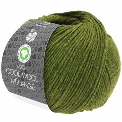Cool Wool Melange GOTS 0113 Kleur: Olijf gevlekt Cool Wool Melange GOTS 0113 Kleur: Olijf gevlekt