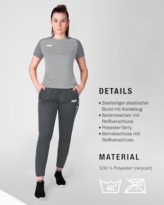 JAKO 8489D Trainingsbroek Allround Dames - Antra Light - 38