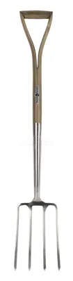 Spitvork RVS FSC Hout Dutch Garden TalenTools - Talentools