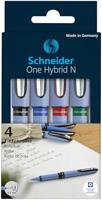 Schneider S-183594 Rollerball One Hybrid N 0,5mm Etui 4 Stuks - thumbnail