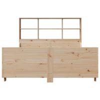 Bed met boekenkast zonder matras massief hout 140x190 cm - thumbnail