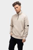 Malelions Pocket Quarter Zip Sweater Heren Grijs - Maat XS - Kleur: Grijs | Soccerfanshop - thumbnail