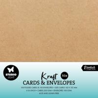 Studio Light • cards & envelopes kraft 15,24x15,24cm - thumbnail