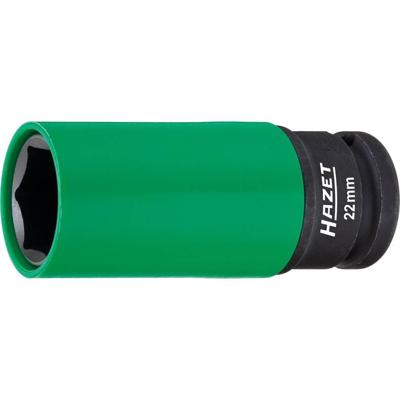 HAZET Krachtdopsleutel 903SLG-22 · 1/2 inch (12,5 mm) vierkant hol · Buiten-zeskant-tractieprofiel · SW 22 mm