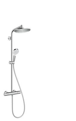 Hansgrohe Crometta s 240 1jet showerpipe met thermostaat ecosmart chroom 27268000