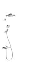 Hansgrohe Crometta s 240 1jet showerpipe met thermostaat ecosmart chroom 27268000 - thumbnail