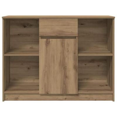 Dressoir lade 101x35x76 cm spaanplaat artisanaal eikenkleurig