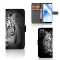 OPPO A16/A16s/A54s | Telefoonhoesje | Met pasjeshouder | Tijger - thumbnail
