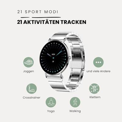 XCOAST SIONA 2 Smartwatch Zilver - thumbnail