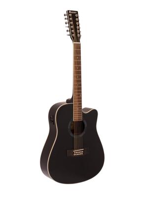 DIMAVERY DR-612 Western Guitar 12 string, black