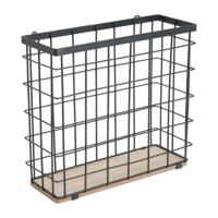 Mandje voor wandrek - 22x24x9 cm - zwart - thumbnail