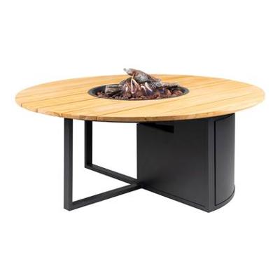 Cosi | Cosiloft 120 Round | Black Frame | Teak Top