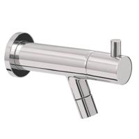 Toiletkraan Alexia Uit De Muur Chroom Keramisch Binnenwerk Aqua Splash - thumbnail