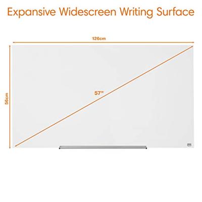 Nobo Diamond Glasbord (1264x711) wit, magnetisch Nobo Diamond Glasbord (1264x711) wit, magnetisch