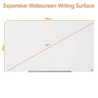 Nobo Diamond Glasbord (1264x711) wit, magnetisch - thumbnail