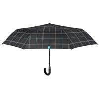 Perletti paraplu automatisch heren 96 cm microvezel zwart - thumbnail