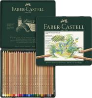 Faber Castell FC-112124 Pastelpotlood Faber-Castell Pitt Metalen Etui A 24 Stuks - thumbnail