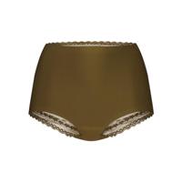 Dames secrets kanten taille slip - Invisible - Colours - Kanten hoge dames maxi slip naadloos - S - Blauw | Dames slip - Onderbroek - Ondergoed - S - thumbnail