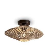 GOOD&MOJO Plafondlamp 'Zanzibar' Rotan, 40cm, kleur Wit - thumbnail