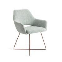 Jesper Home Yanai eetkamerstoel Soft Sage cross rose - thumbnail