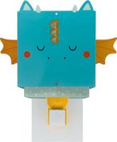 Dalber Design wandlampLittle Dragon blauw met wit - 64389 - thumbnail
