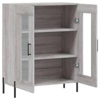 Dressoir 69,5x34x90 cm bewerkt hout grijs sonoma eikenkleurig - thumbnail