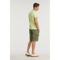 PME Legend T-shirt met printopdruk lichtgeel - thumbnail