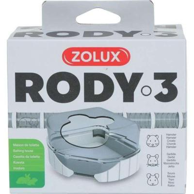Rody3 Kooi Kattenbak - ZOLUX - Rodylounge - Voor kleine knaagdieren - Wit