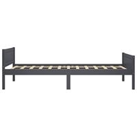 Bedframe massief grenenhout grijs 100x200 cm - thumbnail